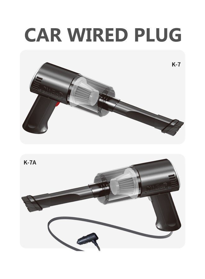 Handheld Car Wired Vacuum Cleaner Strong Suction Multiple Filtering Low Noise 120W High Energy