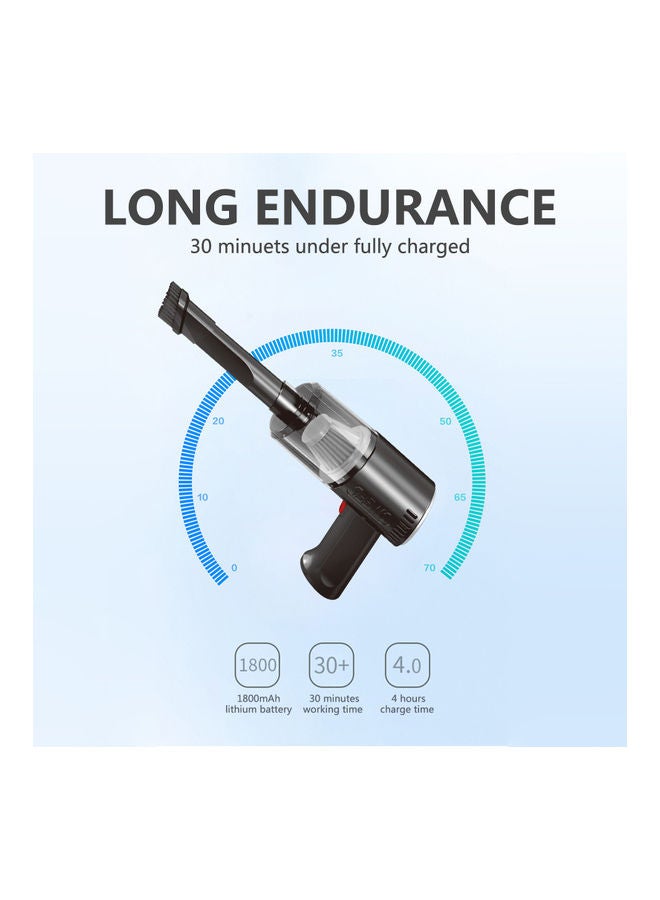 Handheld Car Wired Vacuum Cleaner Strong Suction Multiple Filtering Low Noise 120W High Energy