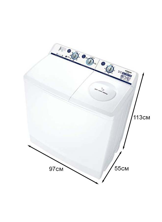 HITACHI - Semi Automatic Washing Machine PS1405SJ3CGXWH White - Image 1