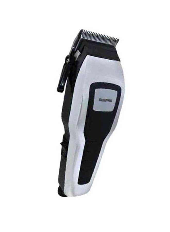 GEEPAS - Water Resistant Hair Clipper White/Black - Image 1