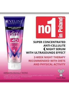 Eveline Slim Extreme 4D Night Lipo Therapy Serum 250ml  - Image 2