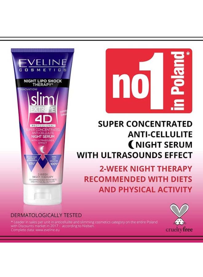 Eveline Slim Extreme 4D Night Lipo Therapy Serum 250ml  - Image 2