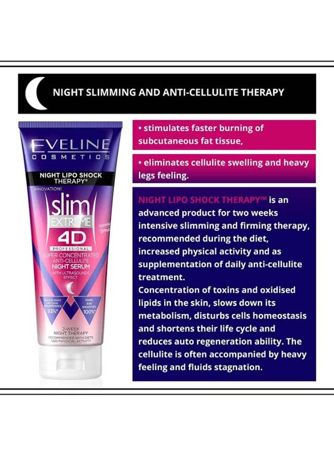 Eveline Slim Extreme 4D Night Lipo Therapy Serum 250ml  - Image 3