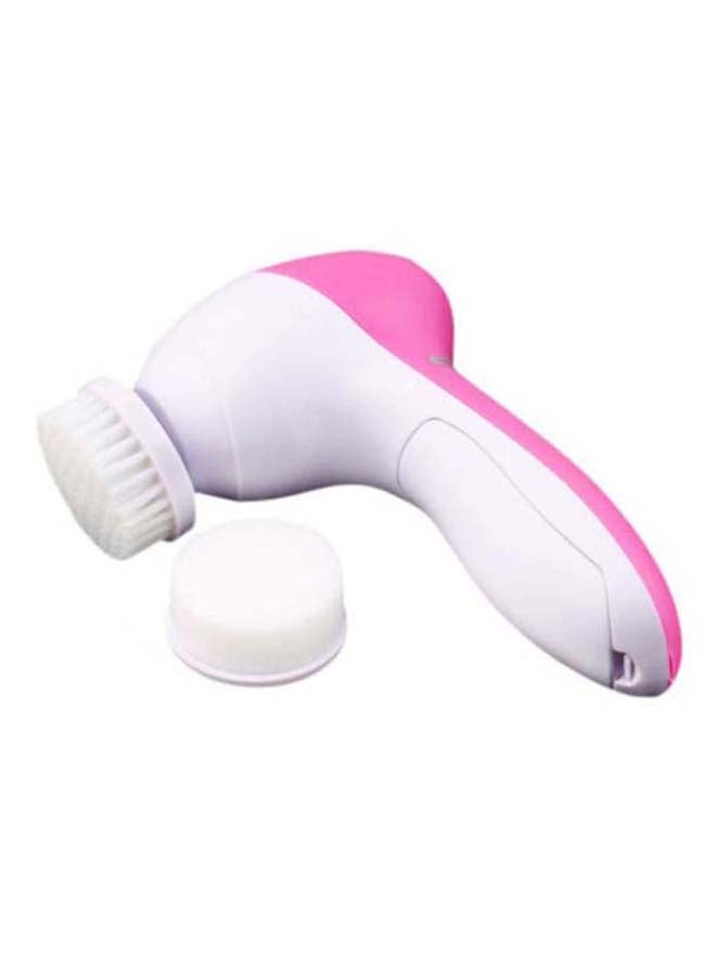 فرشاة تدليك منظفة للوجه 5-في-1 وردي/أبيض - Image 2