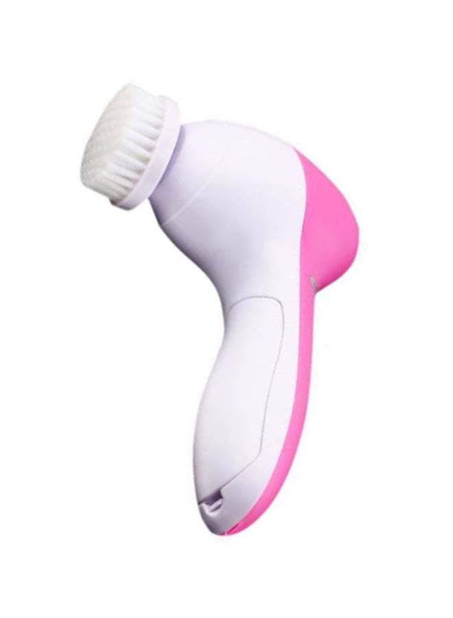 فرشاة تدليك منظفة للوجه 5-في-1 وردي/أبيض - Image 3