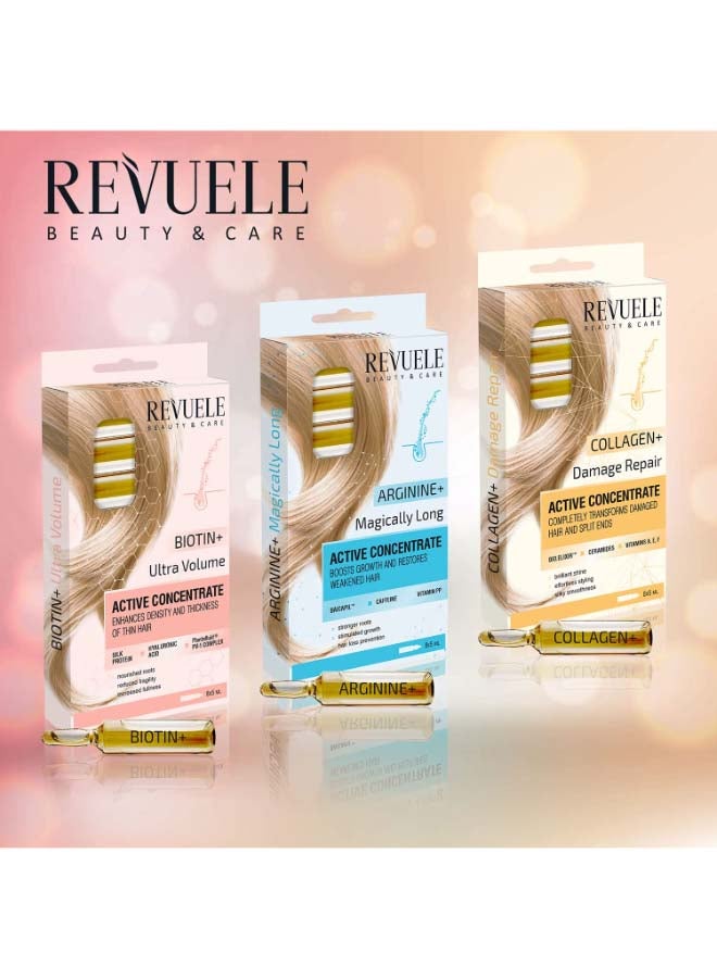 REVUELE - Collagen+ Damage Repair Active Hair Concentrate Ampoules Clear 8x5ml - Image 1