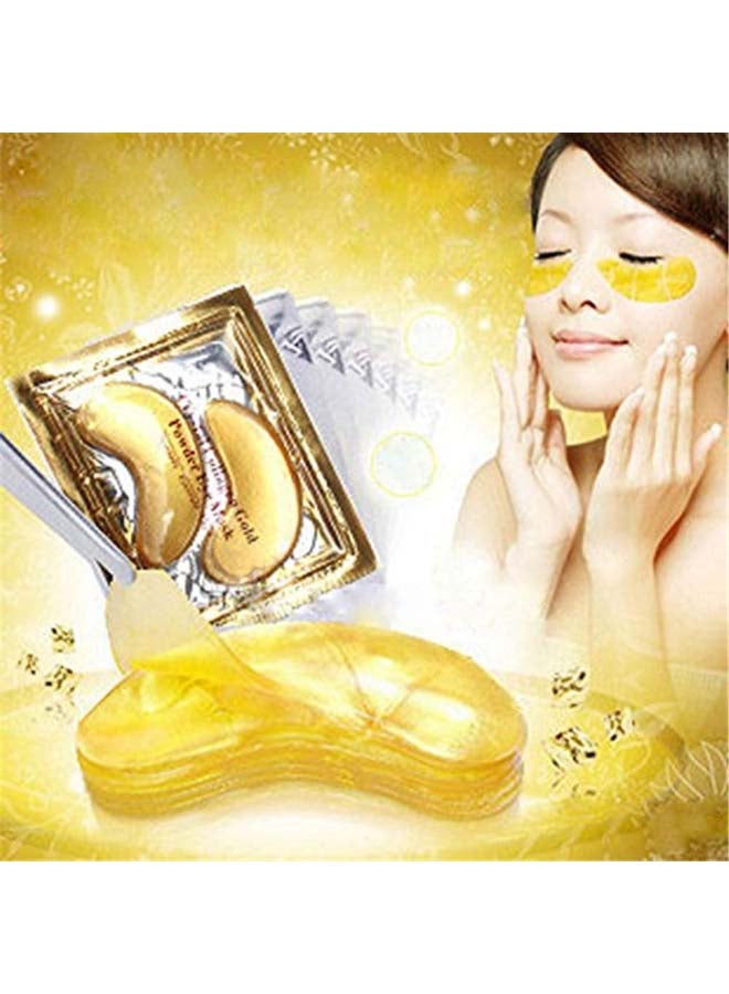 ماركة غير محددة 10 أزواج من ماسك العين كريستال كولاجين ذهبي  - Image 4