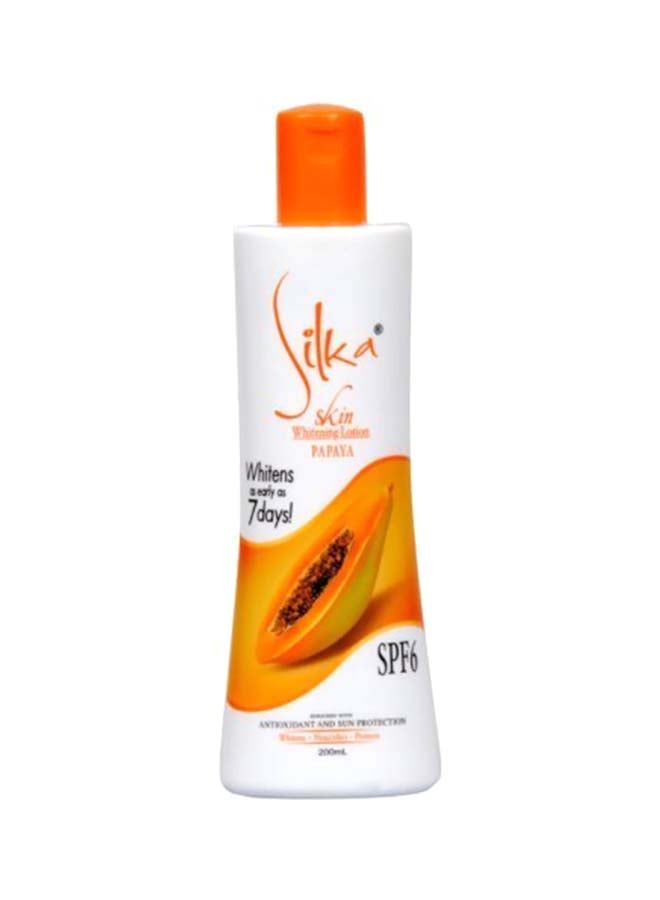 Silka Whitening Papaya Lotion SPF6 200ml - Image 1