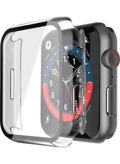 Hard PC Ultra-Thin Protective Case Cover with Screen Protector for Apple Watch Series 7 41mm Clear
