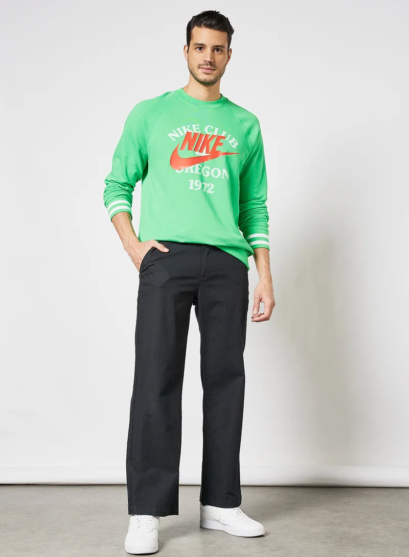 Nike NSW Tred Terry Sweatshirt Green