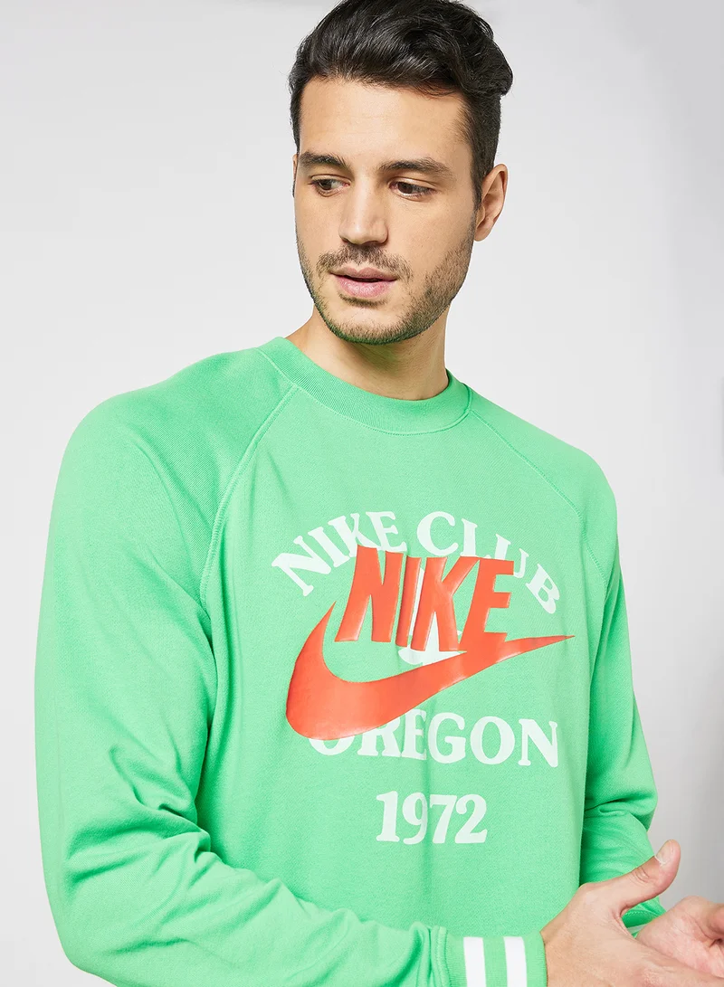Nike NSW Tred Terry Sweatshirt Green