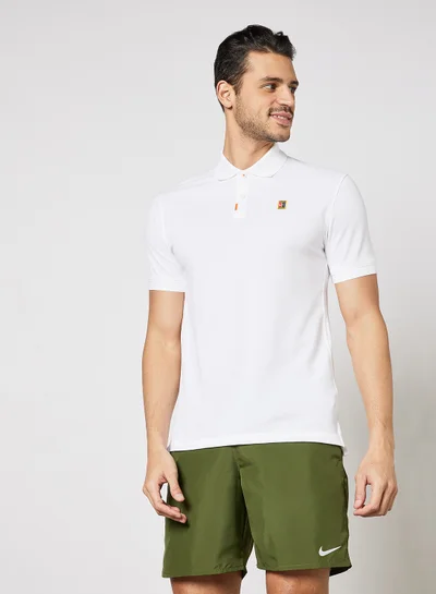 Nike Heritage Slim Polo White