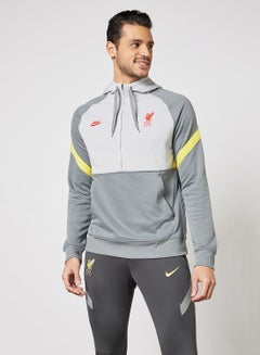 Nike Liverpool F.C Travel Fleece Hoodie Grey  - Image 1