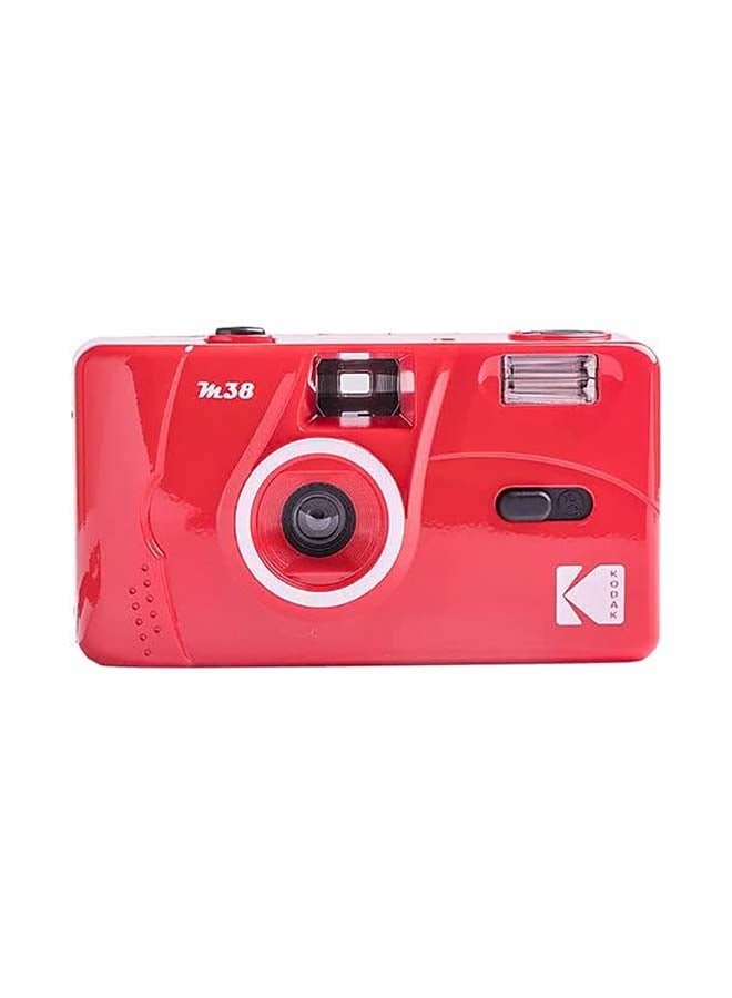 Kodak Reusable  M38 35mm Film Camera, Strong Flash and Heavier for Better Stability, Easy to use, Compatible with 35mm Color Negative or B&W Film (Film and Battery NOT Included) (Red) - Image 1