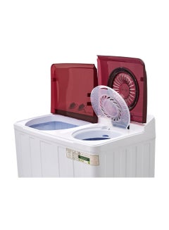 14Kg Semi-Automatic Twin Tub Washer With Shock-ProOf Design And Stainless Steel Drum, Silent Operation, Powerful Pulsator, Rust-ProOf Body, Quick Wash And Water-Saving Technology NWM1500SPN2B Maroon/White - v1636886447/N51814210A_4