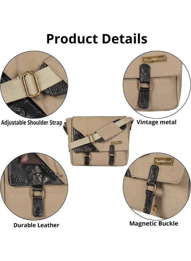 ماونت هود حقيبة كروس عالية الجودة بيج - Image 5