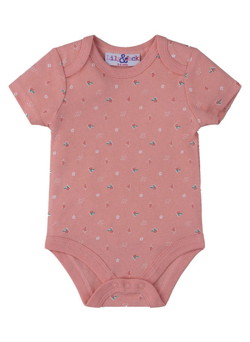ليلي آند جاك 5 Piece Baby Combo Set Coral Pink - Image 3