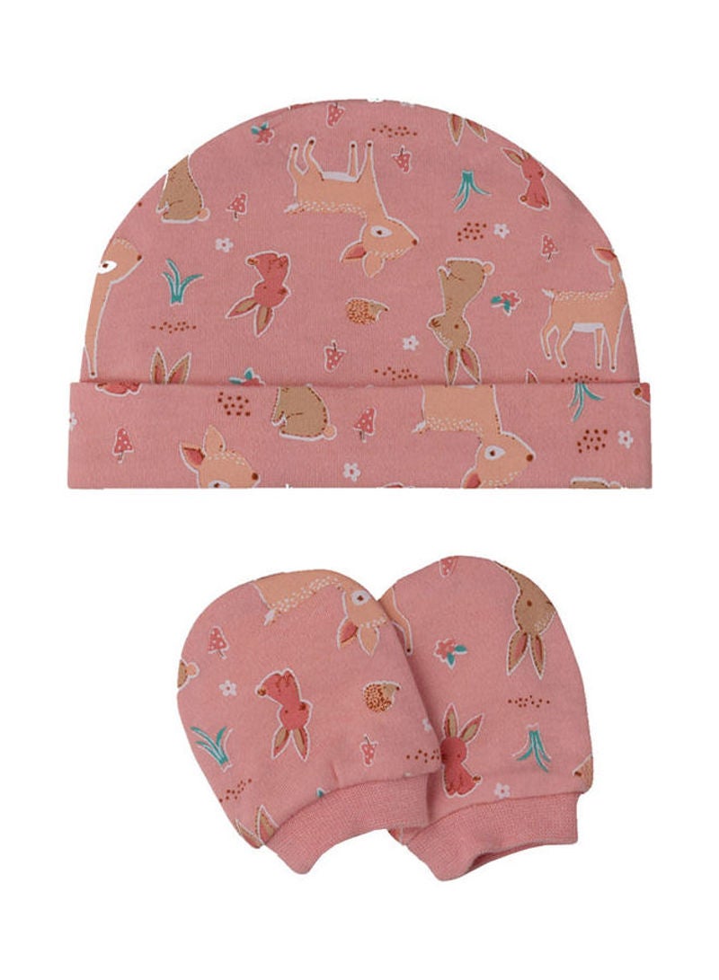 ليلي آند جاك 5 Piece Baby Combo Set Coral Pink - Image 4