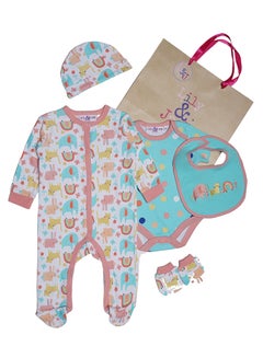 5 Piece Baby Combo Set Multicolour