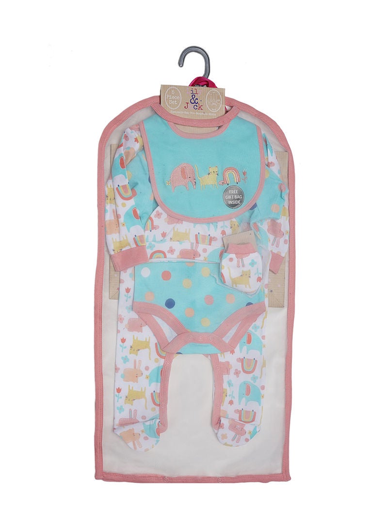 lily and jack - 5 Piece Baby Combo Set Multicolour - Image 1