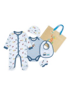 5 Piece Infant Combo Set Baby Blue