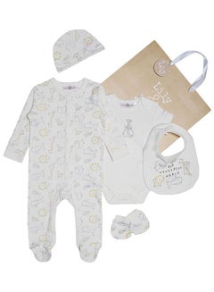 5 Piece Baby Combo Set Cream