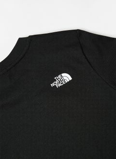 THE NORTH FACE Teen Slogan Print T-Shirt Black  - Image 3