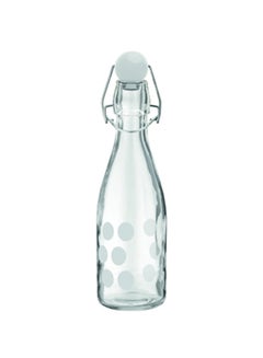 Zak Designs Dot Printed Design Water Bottle White/Clear 
