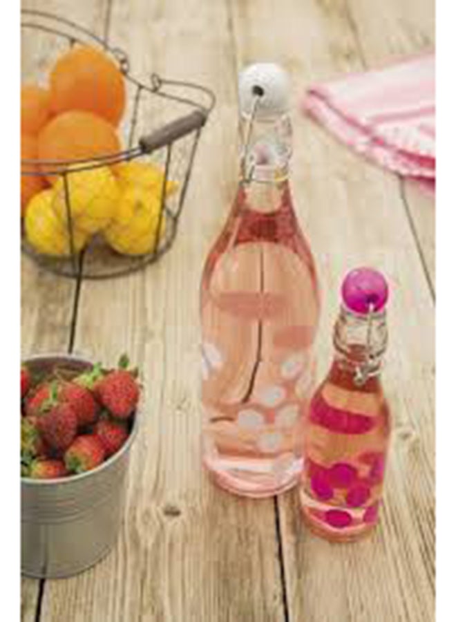 Zak Designs Dot Dot Design Water Bottle White/Clear - Image 2