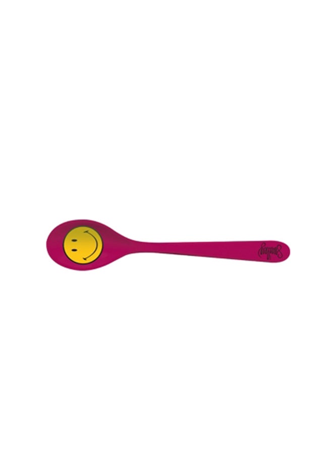 زاك ديزاينز Smiley Spoon With Classic Décor Fuchsia/Yellow/Black 17cm