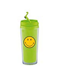 Zak Designs Smiley Face Mini Hot Beverage Tumbler Green  - Image 1