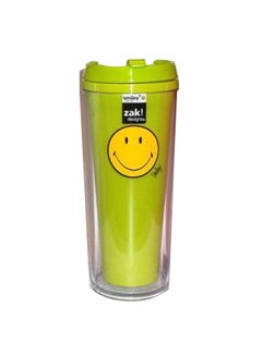 Zak Designs Smiley Face Mini Hot Beverage Tumbler Green  - Image 2