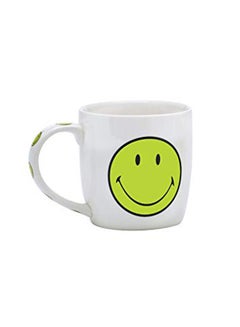 Zak Designs Smiley Decorative Mug Green/White 