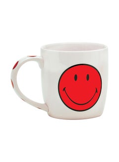 Zak Designs Smiley Decorative Mug Red/White  - Image 1