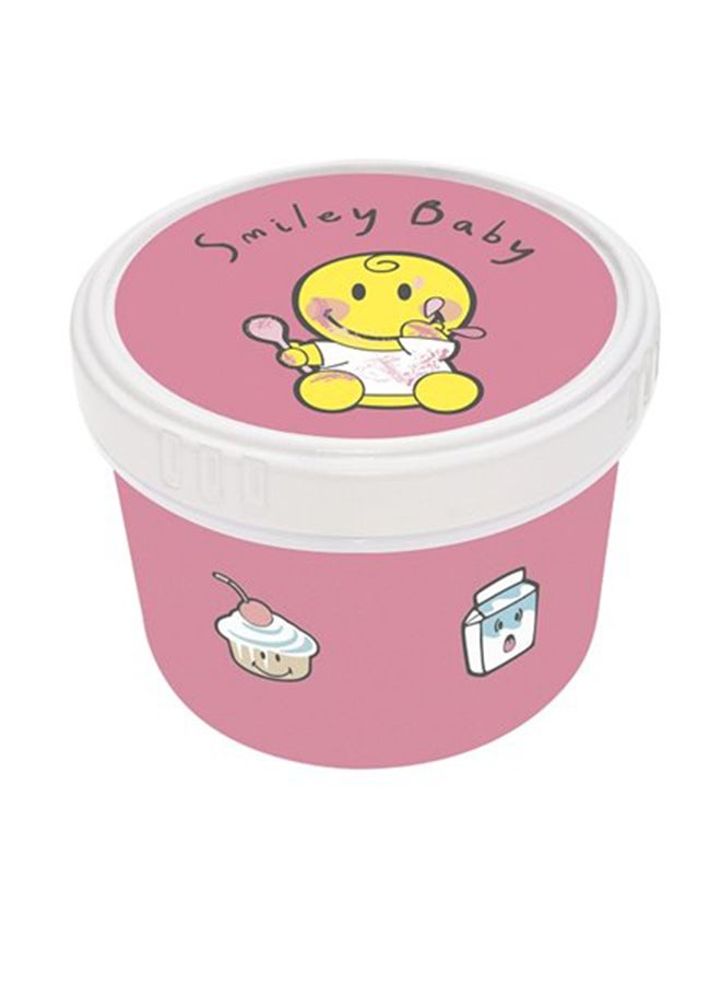 Zak Designs Smiley Baby Girl Snack Box Multicolour 20x20cm 