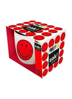 Zak Designs Smiley Decorative Mug Red/White  - Image 2