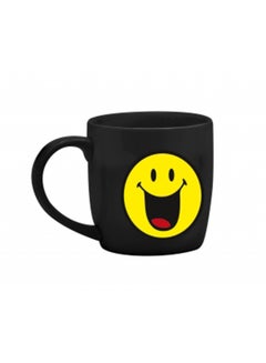 Zak Designs Smiley Face Coffee Cup Black/Yellow 