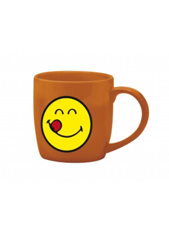 زاك ديزاينز كوب شاي على شكل وجه صغير لون بني/أصفر
