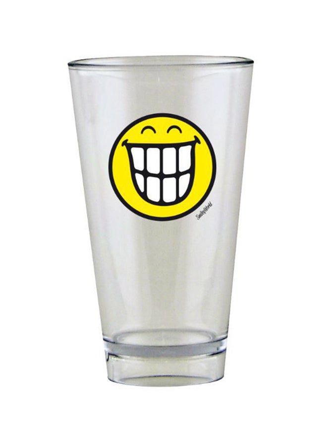 Smiley Teeth Tumbler Clear/Yellow 13x8x8cm - v1636888537/N32072363A_1