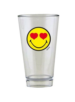 Zak Designs Smiley Love Tumbler Clear/Yellow 13x8x8cm  - Image 1