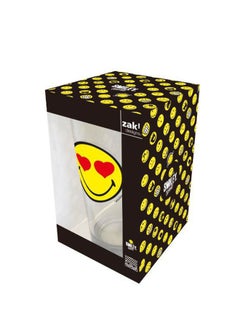 Zak Designs Smiley Love Tumbler Clear/Yellow 13x8x8cm  - Image 2