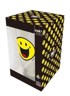 Zak Designs Smiley Happy Tumbler Clear/Yellow 13x8x8cm  - Image 2