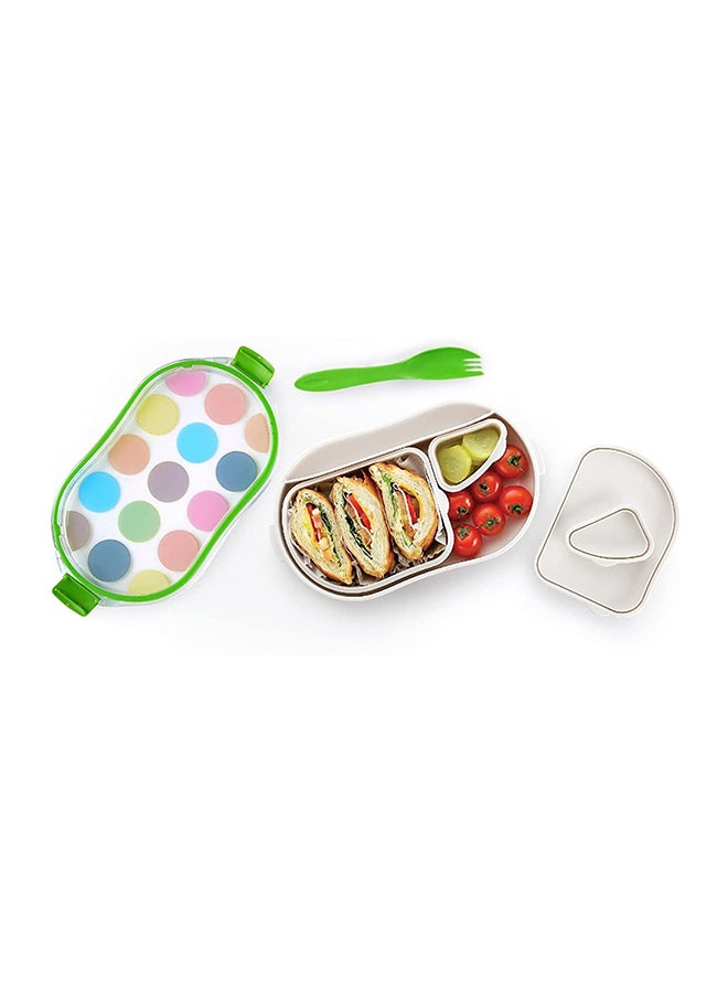 FRench Bull Multi Dot Lunch Box Multicolour 28x28cm  - Image 2
