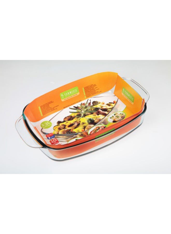 Termisil - 3-Piece Rectangular Ovenware Set Clear 1.4ml - Image 1