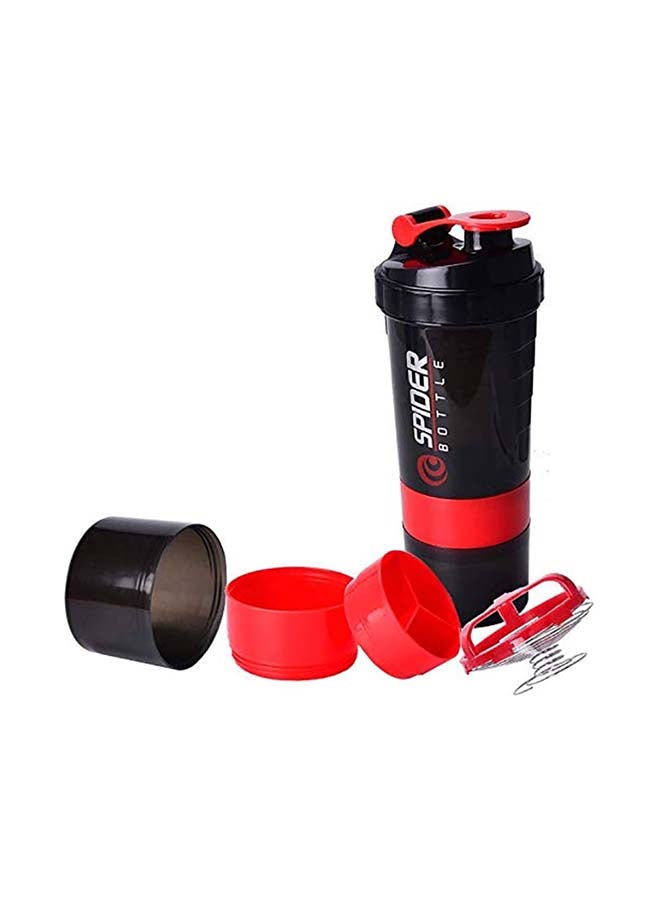 H PRO Protein Shaker Sports Water Bottle With Non Slip 3 Layer Twist Off 3oz Cups With Pill Tray, Leak Proof Shake Bottle Mixer and Protein Powder Shake Cup With Storage 0.5kg  - Image 1
