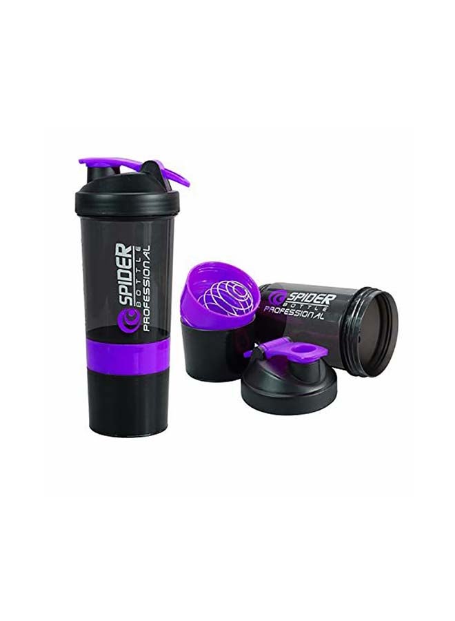 H PRO Protein Shaker Sports Water Bottle With Non Slip 3 Layer Twist Off 3oz Cups With Pill Tray, Leak Proof Shake Bottle Mixer and Protein Powder Shake Cup With Storage 0.5kg - Image 2
