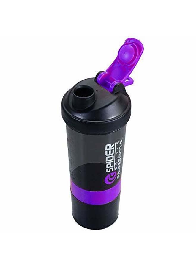 H PRO Protein Shaker Sports Water Bottle With Non Slip 3 Layer Twist Off 3oz Cups With Pill Tray, Leak Proof Shake Bottle Mixer and Protein Powder Shake Cup With Storage 0.5kg - Image 4