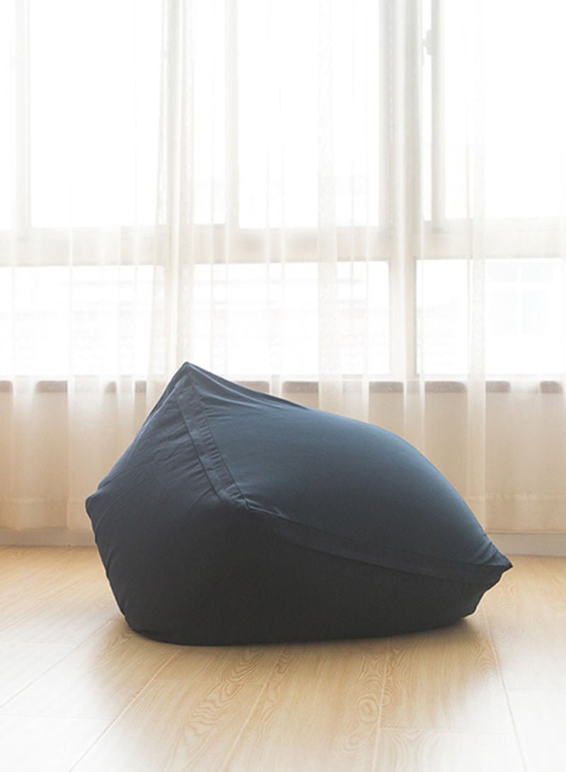 Comfortable Fabric Bean Bag Navy Blue