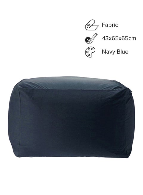 Comfortable Fabric Bean Bag Navy Blue