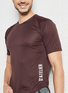 Sivvi x D'Atelier Raglan Sleeve T-Shirt Brown  - Image 3